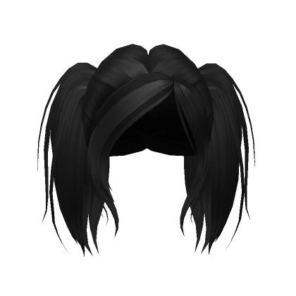 Punk Messy Pigtails in Black Punk Messy Pigtails in Black