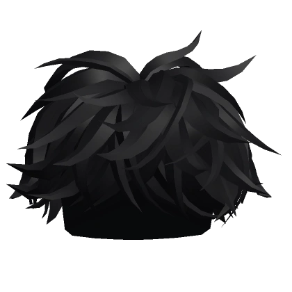 Black Fluffy Middle Swept Hair Black Fluffy Middle Swept Hair