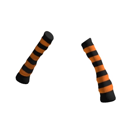 Orange Striped Oversized Warmers