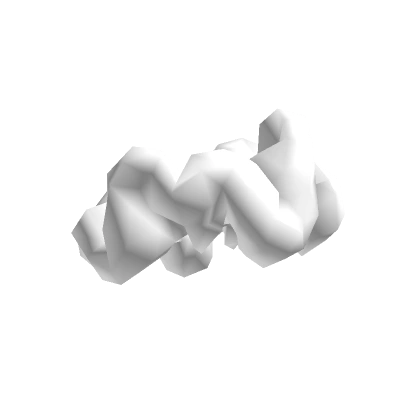 White Puffy Scrunchie