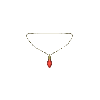 3.0 Red Christmas Light Necklace 3.0 Red Christmas Light Necklace