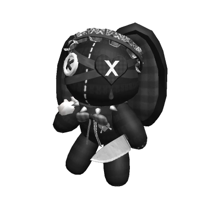 Killer Goth Bunny Plush (Black) Killer Goth Bunny Plush (Black)
