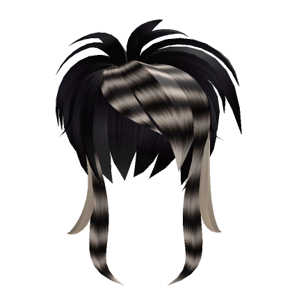 Black & Blonde Scene Raccoon Hair