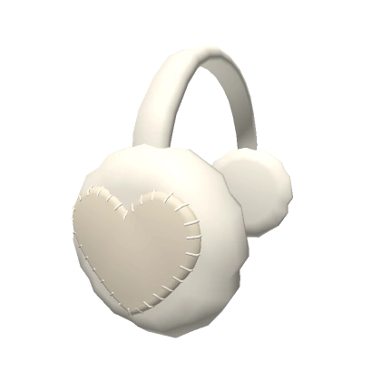 Heart Stitched Earmuffs Beige