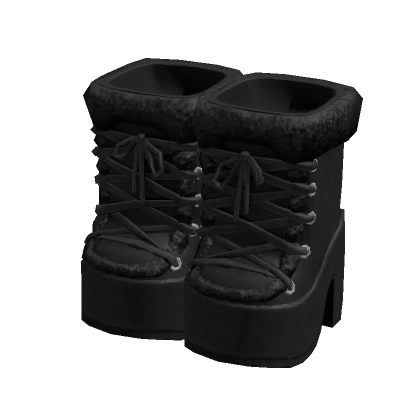 Fur Boots Black Fur Boots Black