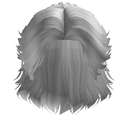 Layered Messy Mullet in White Layered Messy Mullet in White