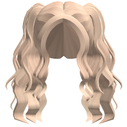 Preppy Wavy Pigtails Popular Girl Hair in Blonde