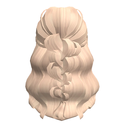 Preppy Braided Aesthetic Wavy Hair in Blonde Preppy Braided Aesthetic Wavy Hair in Blonde