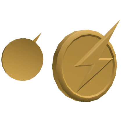 Gold Lightning Headphones