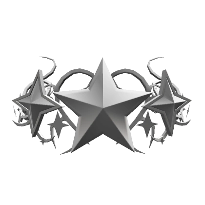 Silver Star Cyber Sigil Crown Silver Star Cyber Sigil Crown