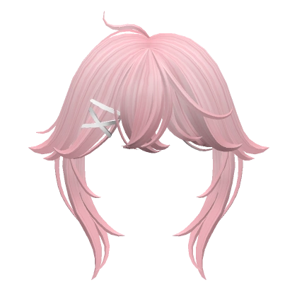 Anime Bangs with Hair Clips(Pink)