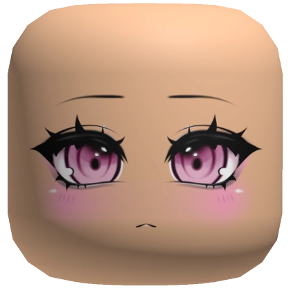 Pastel Goth Anime Face [Beige]
