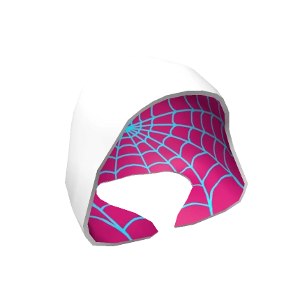 Cyber White  /w Pink Webbed Hoodie