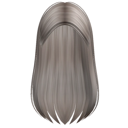 Long Straight Tucked Back Hair (Ash Blonde) Long Straight Tucked Back Hair (Ash Blonde)