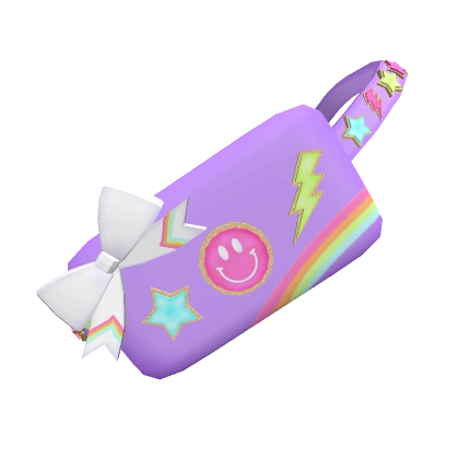 Aesthetic Preppy Purple Patched Fanny Pack!