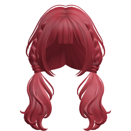 Cute Braided Pigtails(Red) Cute Braided Pigtails(Red)