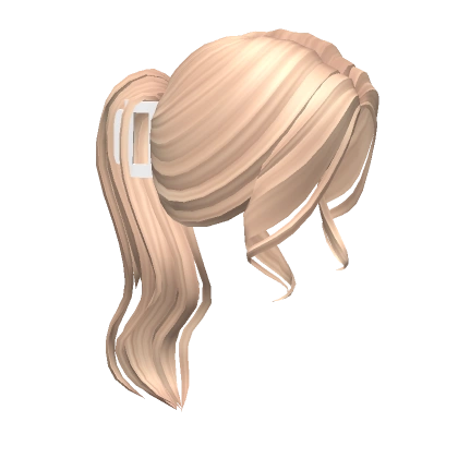 Clipped Ponytail In Blonde Clipped Ponytail In Blonde