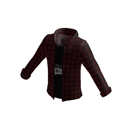 Dessi's Official Layered Red Shirt Dessi's Official Layered Red Shirt