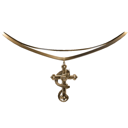 Y2K Gold Cross Snake Necklace - 1.0 Y2K Gold Cross Snake Necklace - 1.0