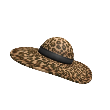 Leopard Socialite Hat Leopard Socialite Hat