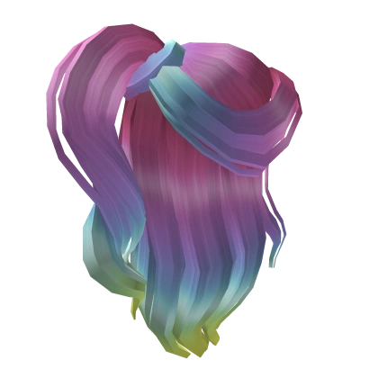 Rainbow Half-up Ponytail Rainbow Half-up Ponytail
