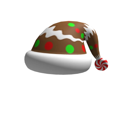 Gingerbread Santa Hat