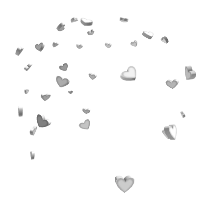 White Candy Heart Confetti White Candy Heart Confetti