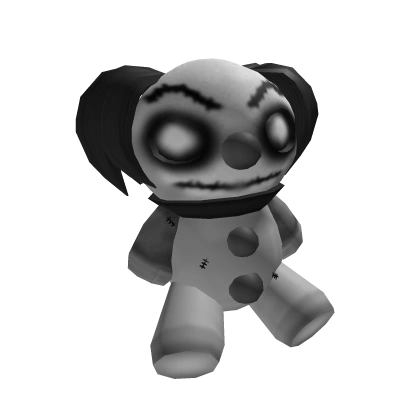 Black& White Scary Clown Plush 