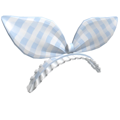 Blue Plaid Ruffled Headband Blue Plaid Ruffled Headband