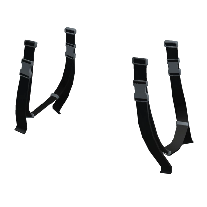 Black  Techwear Waist Straps (1.0)