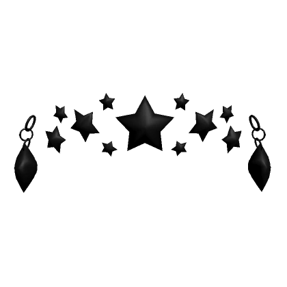 Black Star Earrings