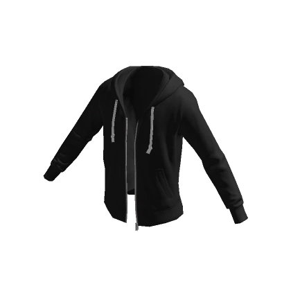 Zip Hoodie - Black Zip Hoodie - Black
