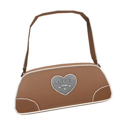 y2k angel mini shoulder bag (Tan & White Trim) y2k angel mini shoulder bag (Tan & White Trim)