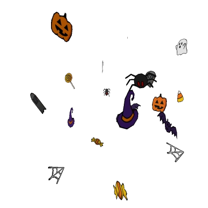 Falling Halloween Stickers