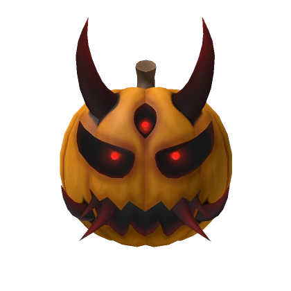 Evil Oni Pumpkin Head