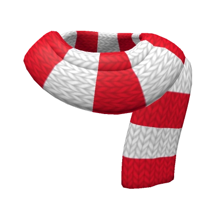 Red and White Candy Cane Knit Scarf (1.0) Red and White Candy Cane Knit Scarf (1.0)