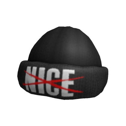 "Nice" Black Beanie "Nice" Black Beanie