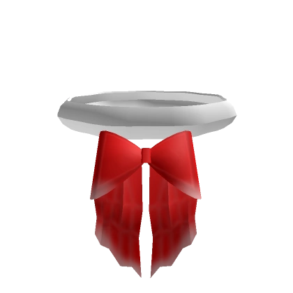 Small Christmas Necklace With Red Bow 