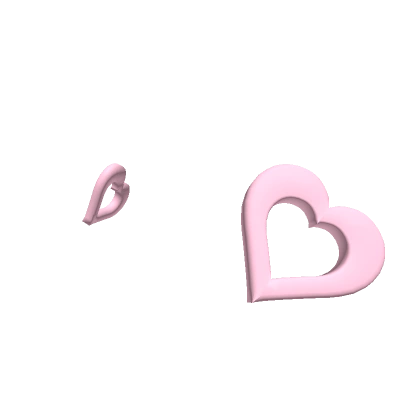 Pink Heart Hairclips