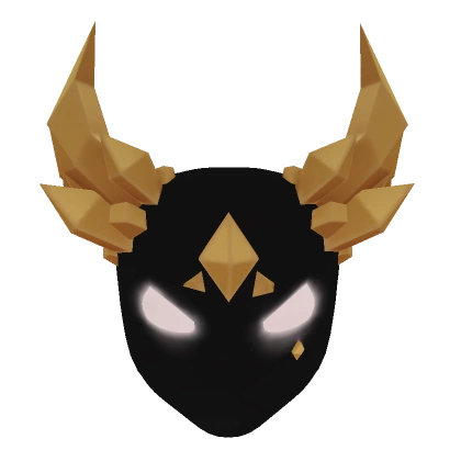 Glowing Mask of Gold Shards Glowing Mask of Gold Shards
