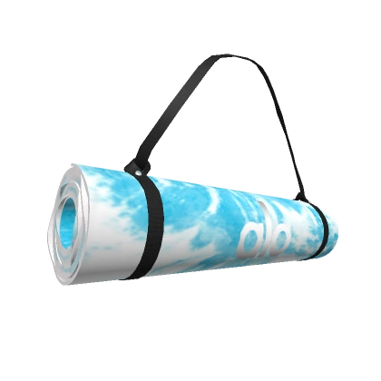 Warrior Mat + Alo Yoga Strap (Blue Tie-Dye)