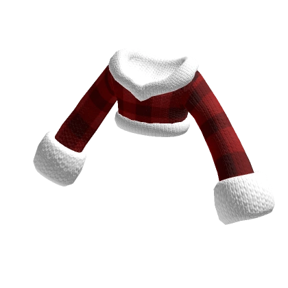 Oversized Red And White Flannel Sweater Oversized Red And White Flannel Sweater