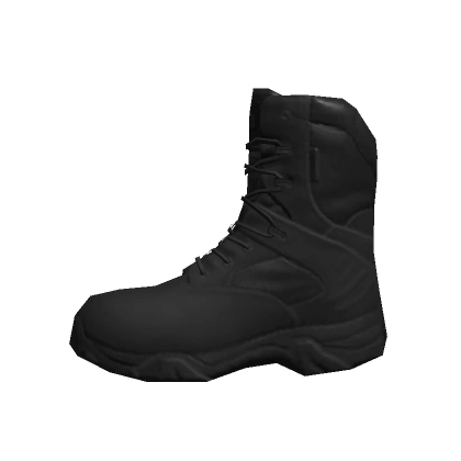 Military Boots - Black - Left Military Boots - Black - Left